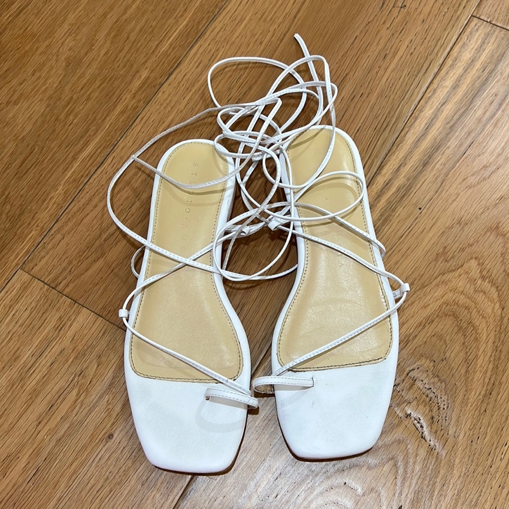 Studio Amelia Lace Up Sandals